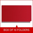 thumbnail image 6 of 25 Pt. Pressboard Classification Folders, Full Cut End Tab, Legal Size, 1 Divider, Red (Box of 10), 6 of 8