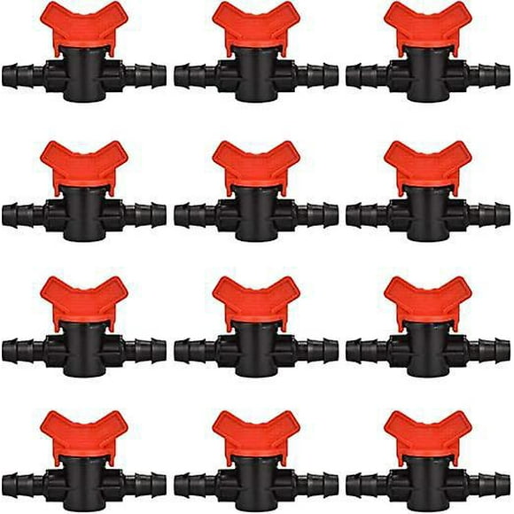 Dww-12 Pcs Robinet De Jardin Pour Tuyau, Tuyau Vanne D'irrigation 16 * 16mm Robinet D'arrt Raccord En Plastique Pour Le Contrle Extrieur De La Vanne D