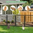 thumbnail image 6 of Garden Fence 22ft(L)×32in(H) No Dig Fence Panels with Gate Fencing for Yard Animal Barrier Decorative Garden Fencing for Backyard Patio Garden Fences and Borders for Dogs, 6 of 9