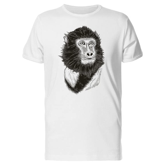 Monkey Head In B&W Tee Men's -Image by Shutterstock
