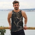 thumbnail image 6 of Qekee Medieval Knight And Dragon Print Men's Workout Tank Tops,Sleeveless Muscle Gym Shirt Quick Dry, Men's Gym Training Athletic Workout Shirts -Large, 6 of 7