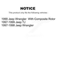 thumbnail image 2 of Transit Auto Front Hub Bearing Assembly and Link Kit for Car Jeep Wrangler TJ - Left Right Side (Driver Passenger) K7T-100473, 2 of 11