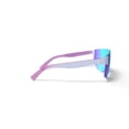 thumbnail image 4 of Hurley Big Sur - HSL3002PS_105, shield sunglass, shiny white frame & lilac mirror polarized lens + ar coating, 4 of 6
