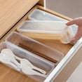 thumbnail image 6 of PATLOLLAV 2 Pcs Rectangular Airtight Food Storage Container with Lid for Noodles, Eggs & Dry Ingredients Lightweight Plastic Kitchen Organizer with Sealed Lid for Pantry, Refrigerator & Countertop, 6 of 6