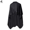 thumbnail image 4 of PULLIMORE Professional Barber Cape Waterproof Salon Gown with Velcro for Hair Cutting Dye Coloring (Black), 4 of 7