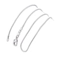 thumbnail image 2 of A&M 925 Sterling Silver 1mm Snake Chain Necklace, 16–30 Inch, Lobster Clasp, Adult Unisex, 2 of 5