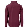 thumbnail image 3 of Men's Cutter & Buck Crimson Harvard Crimson Charter Eco Recycled Full-Zip Jacket, 3 of 3