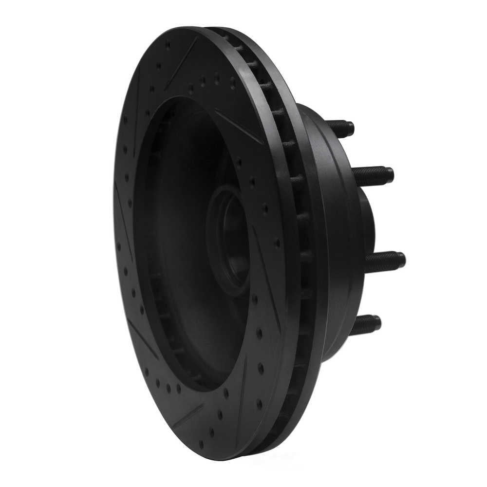 Dynamic Friction Company 633-54106R DFC Brake Rotor - Drilled And Slotted - Black