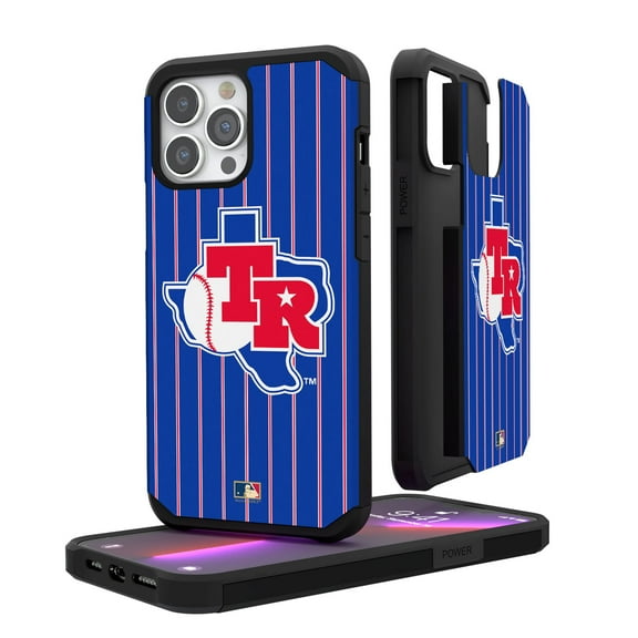 Texas Rangers iPhone Pinstripe Cooperstown Design Rugged Case