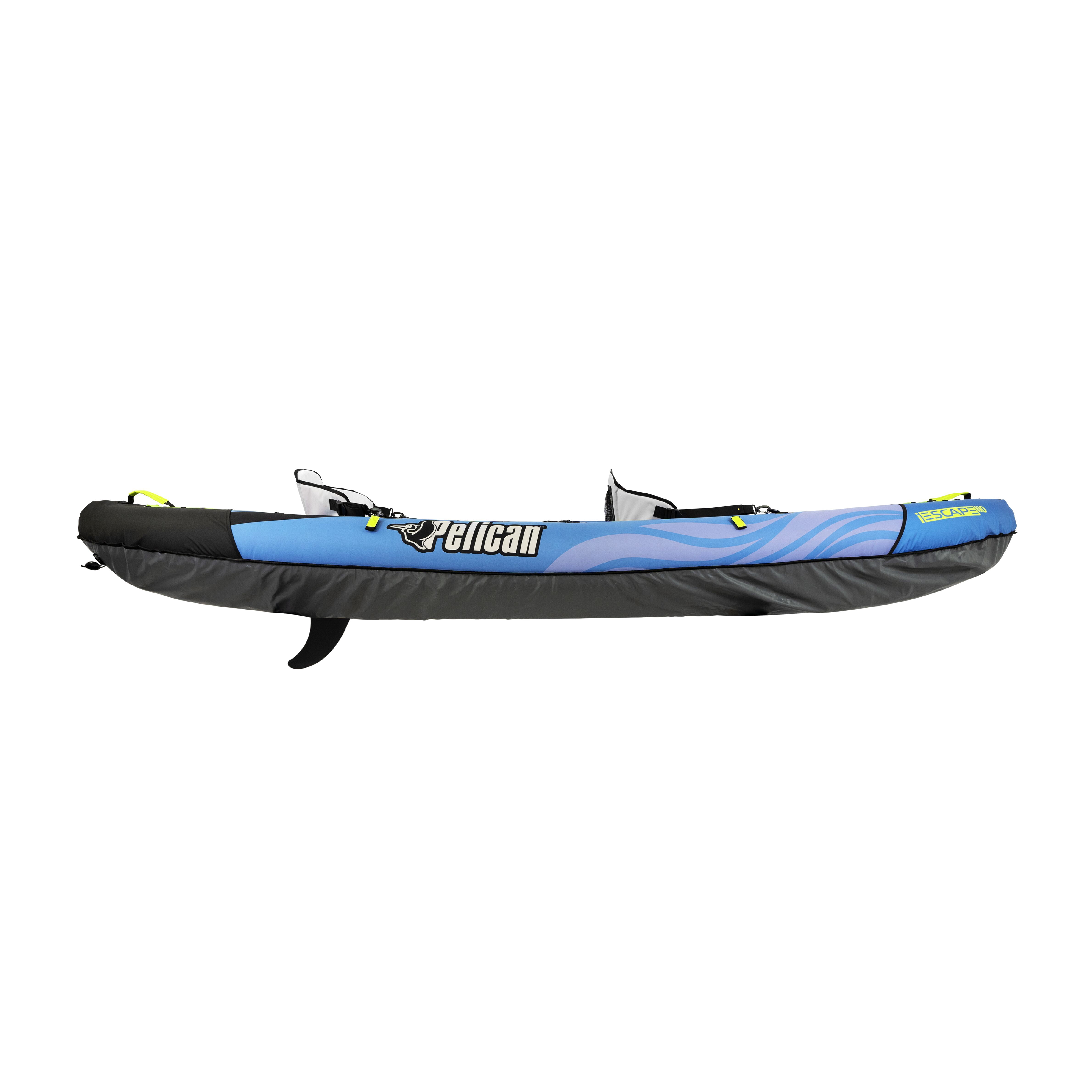 Pelican - Convertible Inflatable Tandem Kayak iESCAPE 110 - Navy Blue