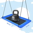 thumbnail image 5 of KloKick 60" LED Tree Swing for Kids & Adults, Waterproof 900D Oxford Outdoor Platform Swing with 9.8FT Hanging Straps, 5 of 10
