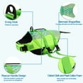 thumbnail image 4 of Unique Bargains Dog Life Vest for Swimming Boating Dog Life Vest with Reflective Stripes Rescue Handle Buckle XL Green, 4 of 6
