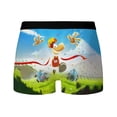 thumbnail image 4 of Recién llegado, calzoncillos tipo bóxer transpirables para hombre con estampado de dibujos animados de Rayman Legends Adventures Game, ropa interior para hombre, regalo, 4 of 5