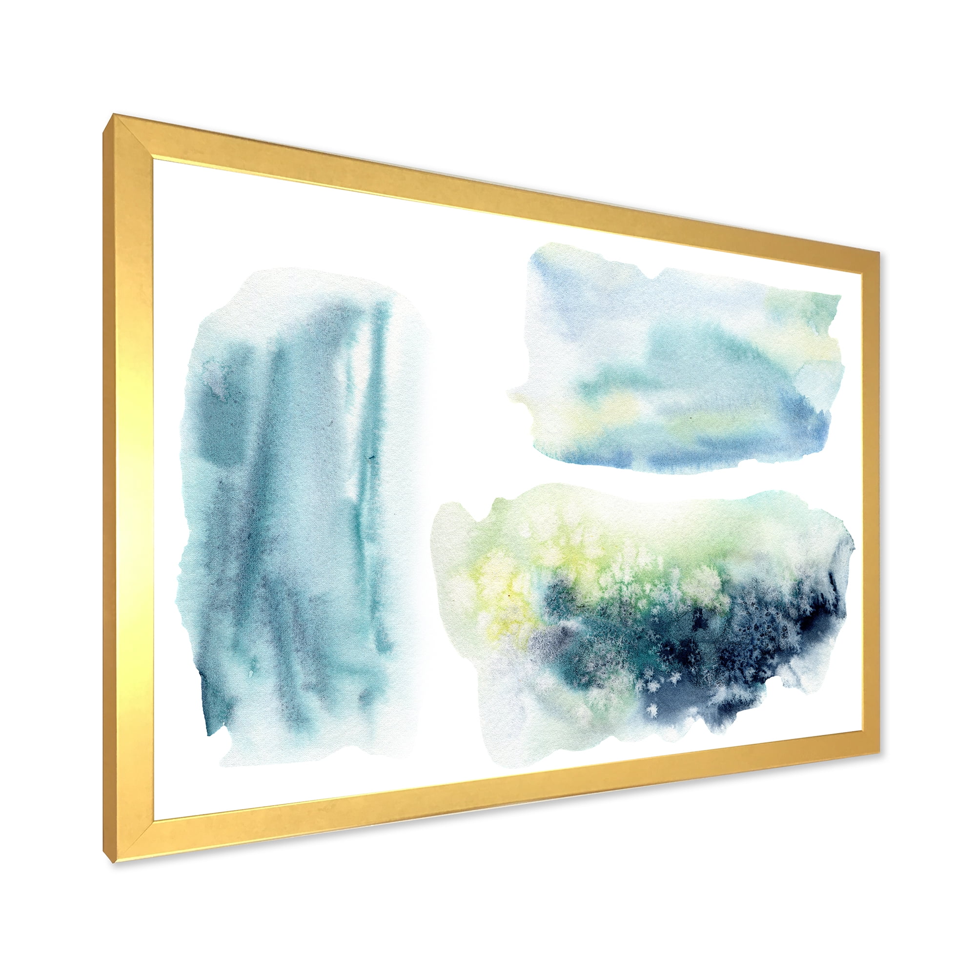 Designart 'Abstract Clouds Underwater' Modern Framed Art Print