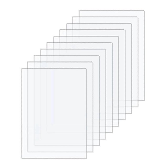 20 láminas de plástico acrílico para proyectos de arte, pintura, manualidades y bricolaje.