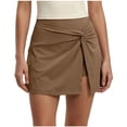 thumbnail image 2 of PBFRDSJ Womens Flowy Wrap Skirt Y2K High Waisted Athletic Skorts with Build-in Shorts Side Slit Mini Tennis Skirt, 2 of 8