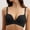 A1_Black, variant on Lift Bust Shaping Balconette Bra for Women Push Up Padded Underwire Low Cut T-Shirt Bra Push Up Seamless Soft Stretchy Plunge Lifting T-Shirt Bralettes Full Coverage Supportive Bras White M