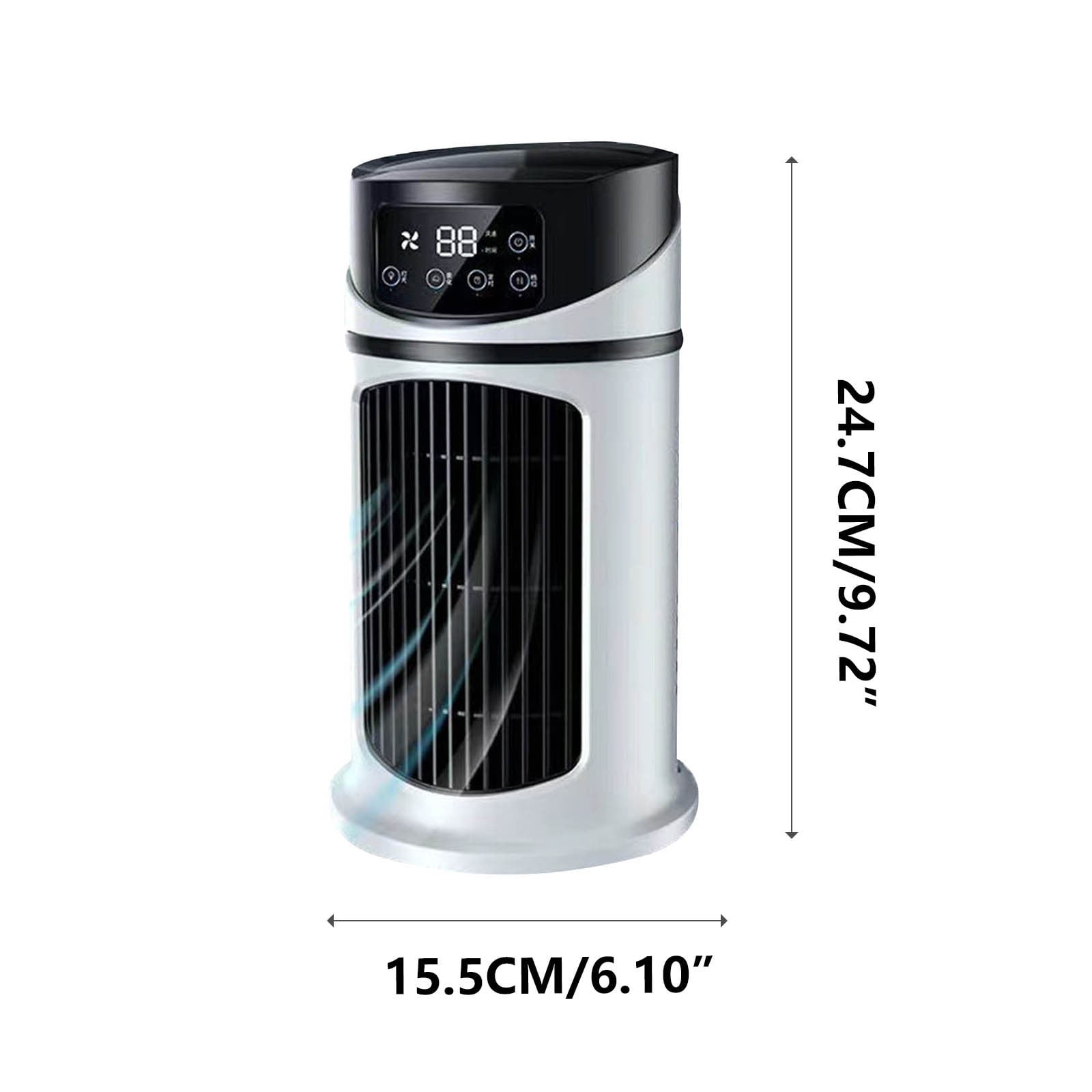LACKUST USB Multifunctional Fan - Silent Timed Conditioning Fan with Humidification,Portable Air Conditioners Fan,Air Conditioners for Room Kitchen Office Bedroom,White