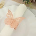 thumbnail image 3 of BalsaCircle 12 Laser Cut Butterfly Napkin Rings Dinner Party Wedding Decorations Events Reception Supplies, 3 of 8