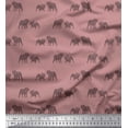 thumbnail image 1 of Soimoi Crepe Silk Fabric Bull Dog Print Fabric by Yard 42 Inch Wide, 1 of 3