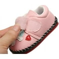 thumbnail image 6 of Baby Boys Girls Pu Leather Hard Bottom Walking Sneakers Toddler Rubber Sole First Walkers Infant Cartoon Slippers Crib Shoes, 6 of 7