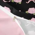 thumbnail image 4 of Erosebridal Garden Hydrandrea Flower Queen Duvet Cover Set for Girls, Kawaii Pink Bowtie Bedding, Pink Reversible 3pcs, 1 Duvet Cover and 2 Pillowcases, No Comforter, 4 of 6