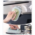 thumbnail image 4 of Handle Sponge Brush, Kitchen Bathroom Cleaning Washing Scrubber (Handle Sponge 3 in 1 Pack), 4 of 5