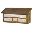 thumbnail image 1 of Americas Finest Lighting AF-3062-NV-HN Cloud Lift Horizontal Mailbox, Honey - New Verde, 1 of 1