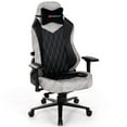 thumbnail image 1 of Goplus Chaise de Jeu Pivotante à 360°, Inclinable en Hauteur, Accoudoirs Réglables 4D, Gris, 1 of 10