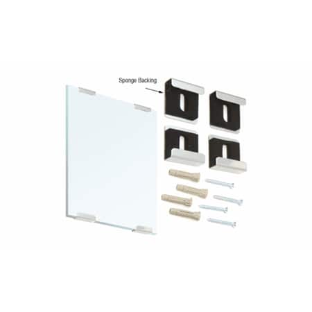 - CRL Brite Chrome Quartet Mirror Clip Set