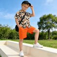 thumbnail image 5 of Dailycode Small Short Sleeve Button Down Shirts Leaves Casual Shirt 3-10 Years, 5 of 9