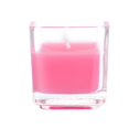 thumbnail image 1 of Hot Pink Square Glass Votive Candles -12pc-Box, 1 of 1