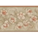 Fleurs Blanches Brun Gris Papier Peint Floral Bord Rétro, Rouleau 15' x 7'' – image 1 sur 3