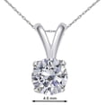 thumbnail image 2 of Aonejewelry 0.50 CT Round White Diamond Solitaire Pendant In 14K Gold, 2 of 3