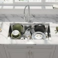 thumbnail image 6 of 32"x 18" Undermount Workstation Sink, 18 Gauge Stainless Steel Handmade Single Bowl R10 Kitchen Sink with Ledge and Accessories, 6 of 6