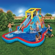 Banzai Slide N Soak Inflatable Outdoor Kids Splash Pool Water Park, Ages 5+