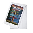 thumbnail image 1 of Ketchikan, Alaska, Destination Sign (100% Cotton Tea Towel, Decorative Hand Towel, Kitchen and Home), 1 of 3