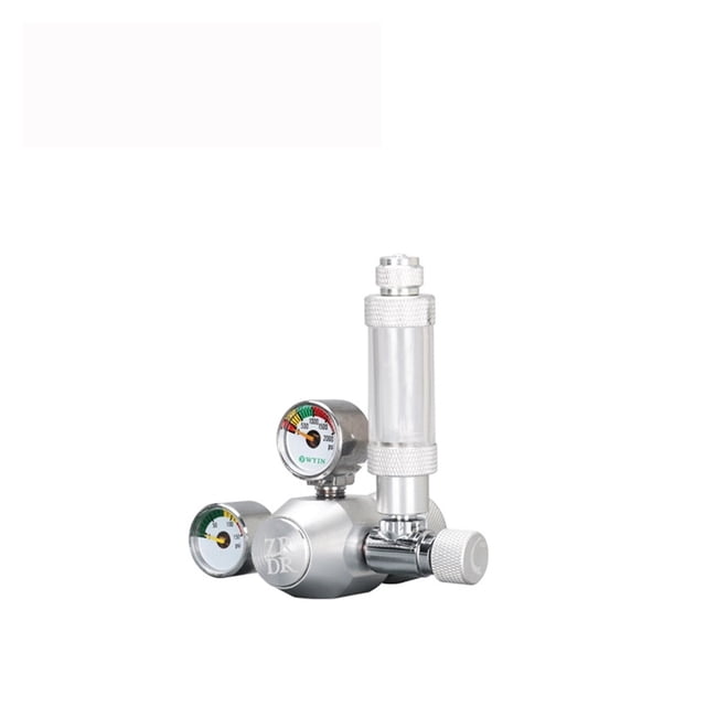 Régulateur de CO2 pour Aquarium avec Compteur de Bulles, Valve de Réglage Fin, Équipement Électromagnétique de Réduction de Pression CO2 Rotatif à 360°, Installation Facile