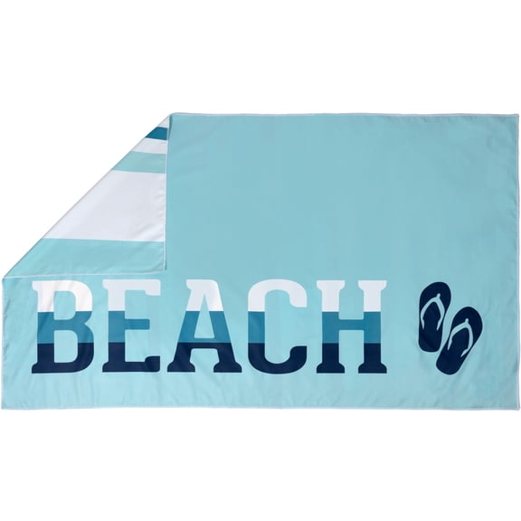 Pavilion Gift Company - Beach - 100% Polyester Microfiber Beach Towel