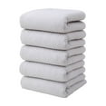 thumbnail image 2 of Soft Quick-Dry Absorbent Polyester Towel Set for Adults, 5-Pack Washcloths in Assorted Colors, 2 of 6