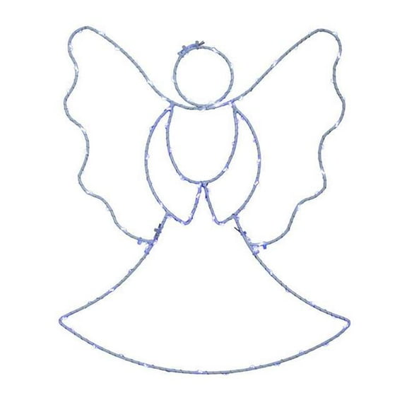Celebrations 9096166 13 in. LED Multi Angel Silhouette Hanging Decor, Multi Color