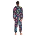thumbnail image 4 of FORMRS Onesies Pajama for Adults Unisex Hoodie Winter Jumpsuit One Piece Sleepwear, Sizes S-2XL, Neon Christmas, 4 of 7