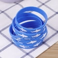 thumbnail image 3 of 25 Pcs Bracelet Jonc Requin Imprimé en Silicone Décoration Bracelet pour Femmes Hommes, 3 of 8