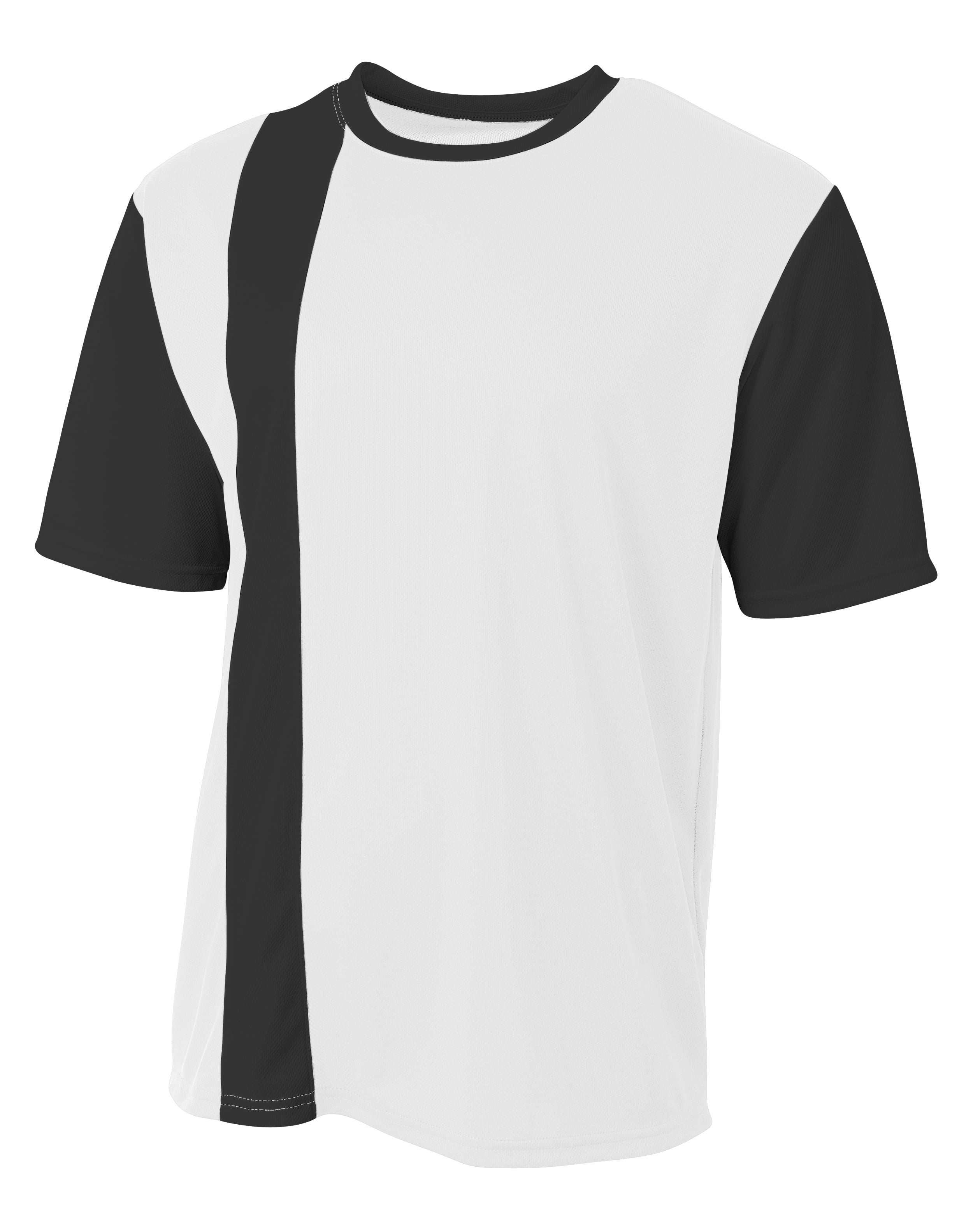 A4 Sportswear Soccer Front-Striped 2-Color Moisture Wicking Lightweight Breathable Mesh Jersey 