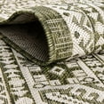 thumbnail image 3 of Rugs.com Outdoor Aztec Collection Rug – 10' x 14' Green Flatweave Rug Perfect For Living Rooms, Large Dining Rooms, Open Floorplans, 3 of 6