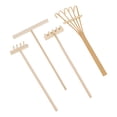 thumbnail image 2 of Siruishop 4 Pieces Rake Garden Sand Mini Tools Miniature for Desktop Birthday Gift, 2 of 8