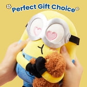 MINISO 8 Minions Plush Toys, Super Soft Stuffed Animals Pillow for Kids (Bob and Tim)