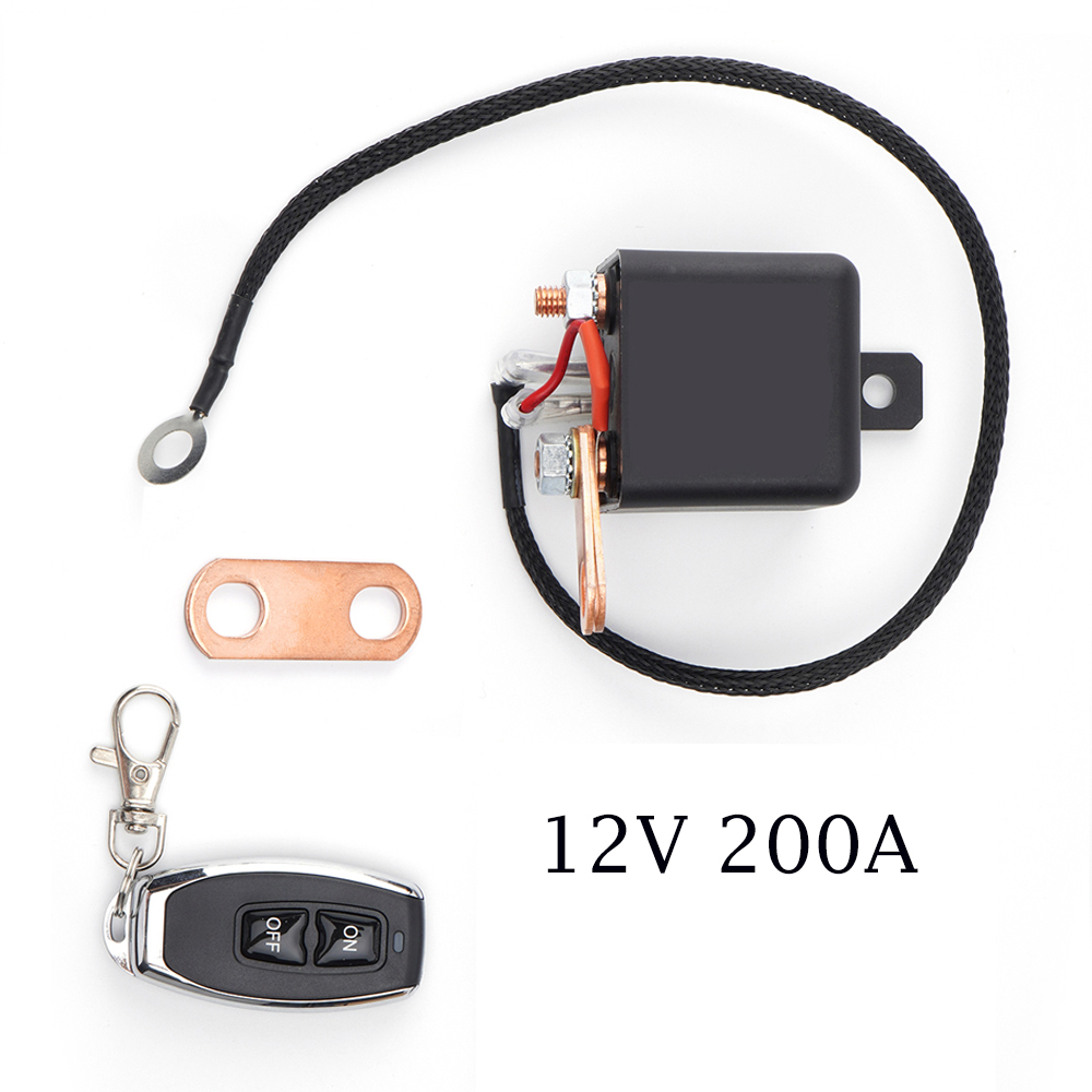 DC12V 200A High Current Master Battery Disconnect Switch Remote Control