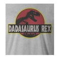 thumbnail image 2 of 9 Crowns Tees Men's Dadasaurus Tee (Dadasaurus-htrgrey, XX-Large), 2 of 3