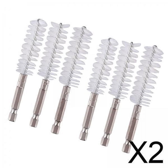 2x6 Uds Nylon/inoxidable/cepillo De Cobre Tubo Para Limpiador Limpieza De Tuberías Nylon